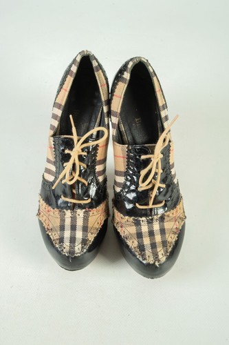 Vintage Burberrys London Nova Check Heels Shoes Size 37 - Picture 2 of 9