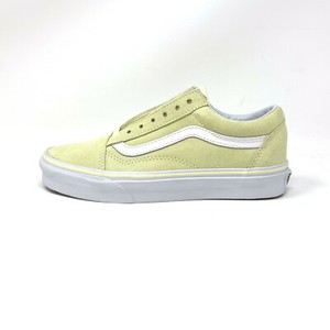 yellow and white vans old skool