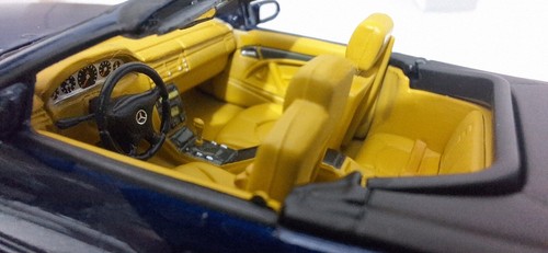 Mercedes-Benz SL 500 R129 Cabrio 1998 Blue 1:43 Minichamps B66046420 RARE! (3) - Picture 5 of 16
