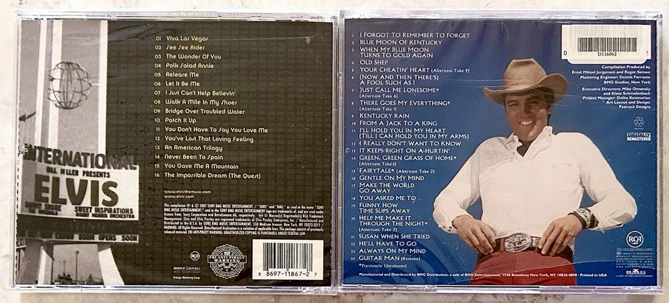 ELVIS PRESLEY 2 SEALED CDs! Viva Las Vegas (2007) Great Country Songs (2003) - Image 2 of 4