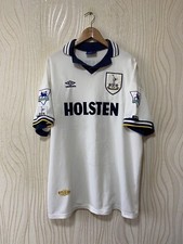 TOTTENHAM HOTSPUR 1993 1994 HOME SHIRT JERSEY UMBRO #23 JOHN HENDRY MATCH WORN