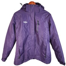Wantdo Women's Warm Winter Snow Coat Windproof Ski Jacket Purple Medium