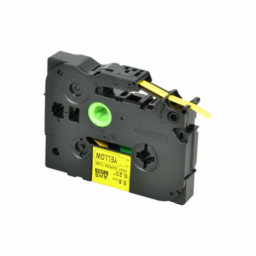 10x Compatible Brother HSe-611 Cartouche 5.8mm gaine thermorétractable jaune - Photo 3/5