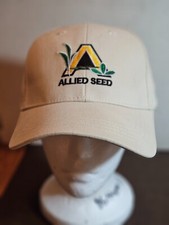 ALLIED SEED - "Screen Art" adjustable back farmer hat/cap - Never Worn