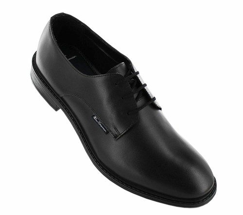 Ben Sherman Pearce - Men's Lace-Up Shoes Business Shoes Leather Black BEN3391-BLACK Sneakers Sports Shoes EU 45 UK 11