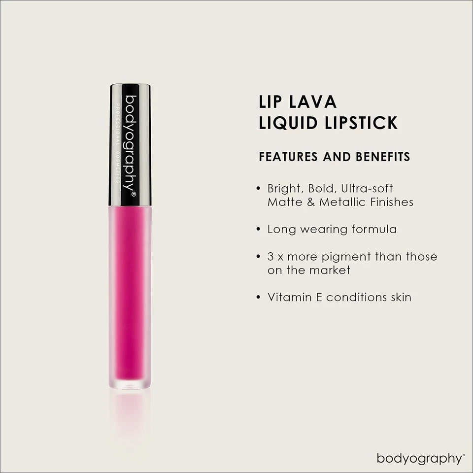 Lápiz labial líquido Bodyography Lip Lava 0,08 oz Foto 3 de 4