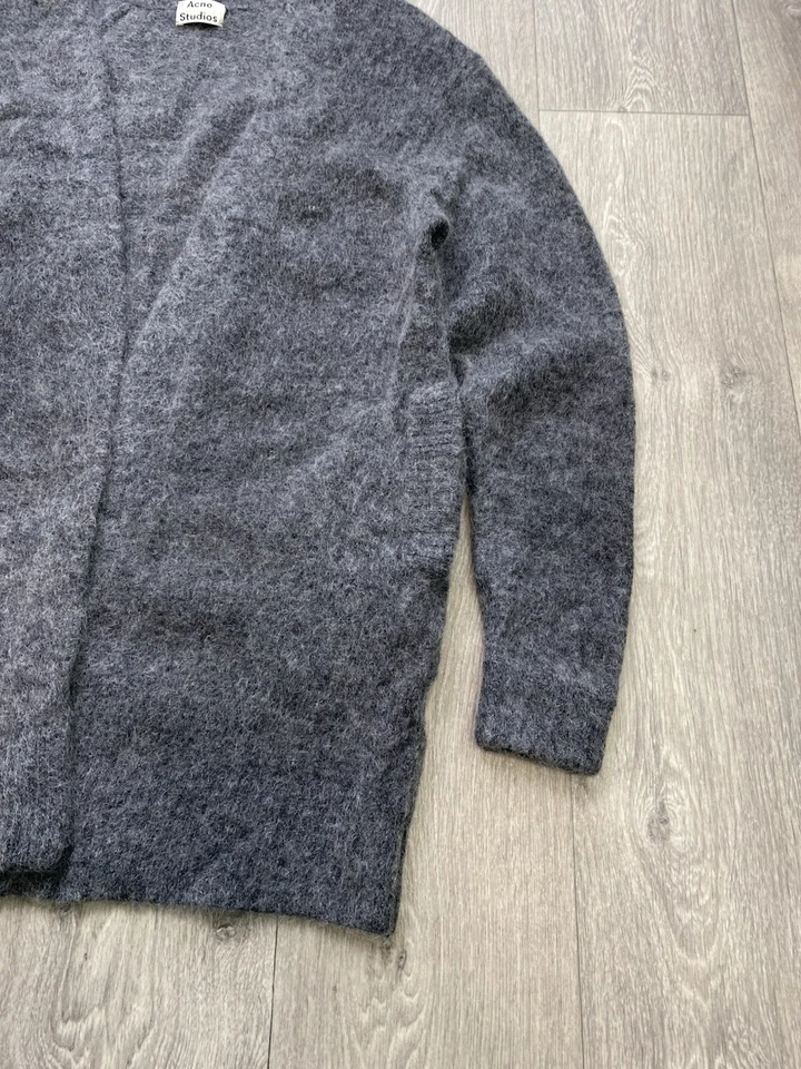 Cárdigan Abierto Acne Studios Raya Paw14 Mohair Mohair Talla S Foto 4 de 4