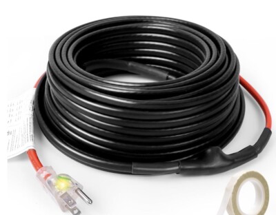NEW 120V Self Regulating Water Pipe Heat Cord, 120 Ft, Freeze Protection