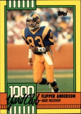 1990 Topps Flipper Anderson 1000 Yard Club Insert Card #18 Los Angeles Rams