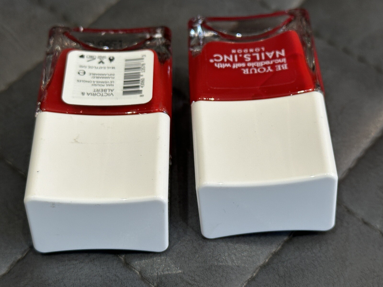 2 X NAIL VARNISH be your incredible self with nails.inc RED Victoria & Albert eBay