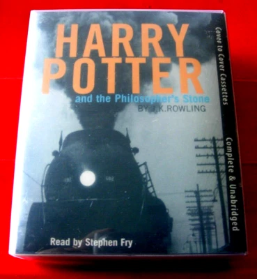 Harry Potter And The Philosopher's Stone 6-Tape UNA Audio Stephen Fry JK Rowling - Image 1 of 4