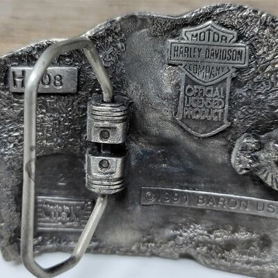 Harley Davidson 1991 Belt Buckle Baron Freedom To Ride Harley Davidson 1991 Belt Buckle Baron Freedom To Ride