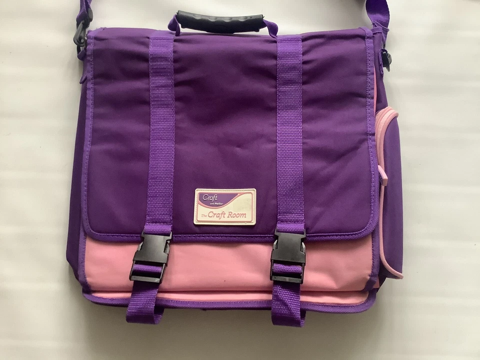 CRAFT BAG HELIX CRAFT ROOM Purple & Pink  7 Compartments FLEXIBLE The Craft Room - Image 2 of 4