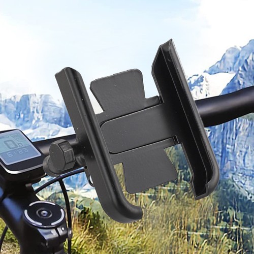 Sleek Black Motorcycle Phone Holder Quick Installation Reliable Performance - Afbeelding 16 van 25