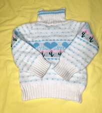 Vintage Girls Toddlers Tootsie Roll Sweater No Size