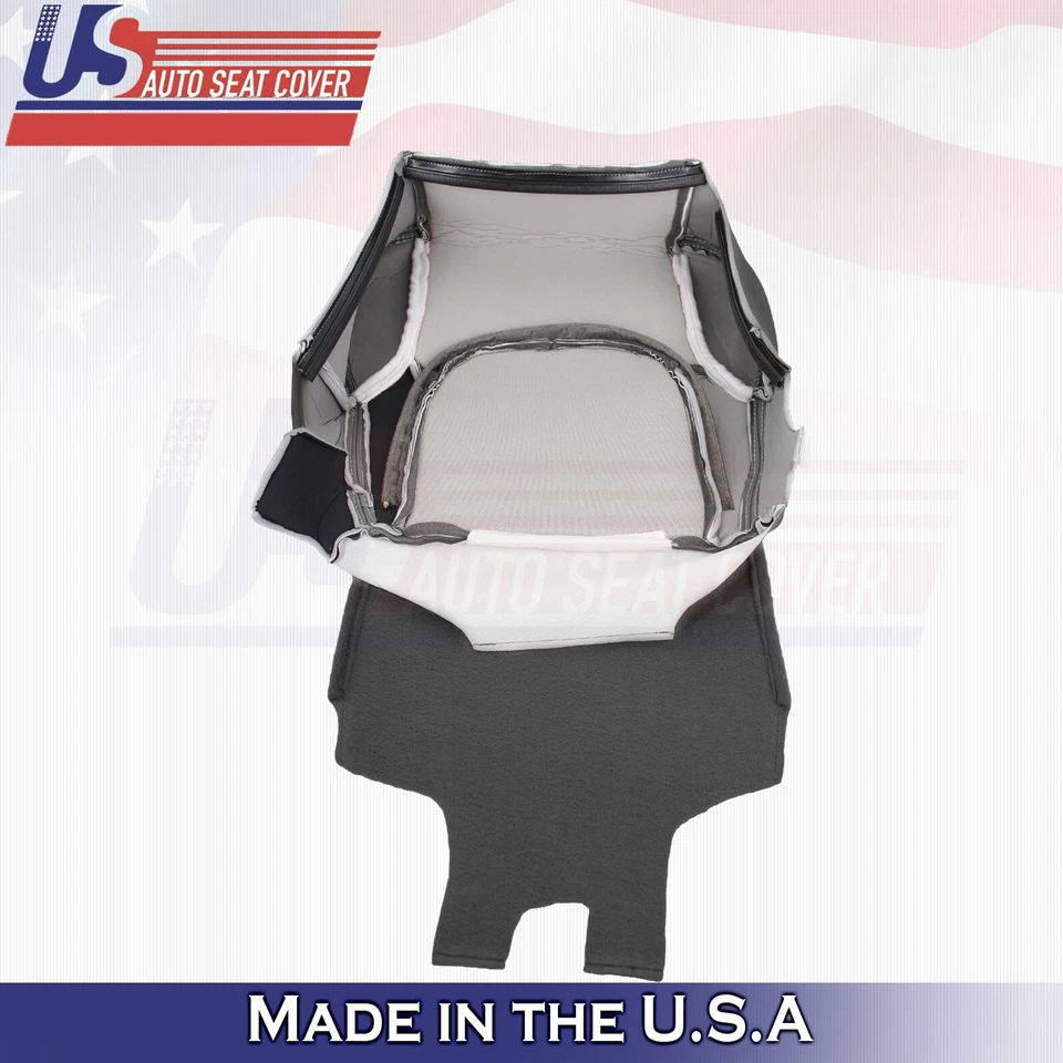 Кожаные чехлы на сиденья сверху и снизу для Nissan Frontier 2005–2021 годов выпуска черные - Изображение 3 из 4