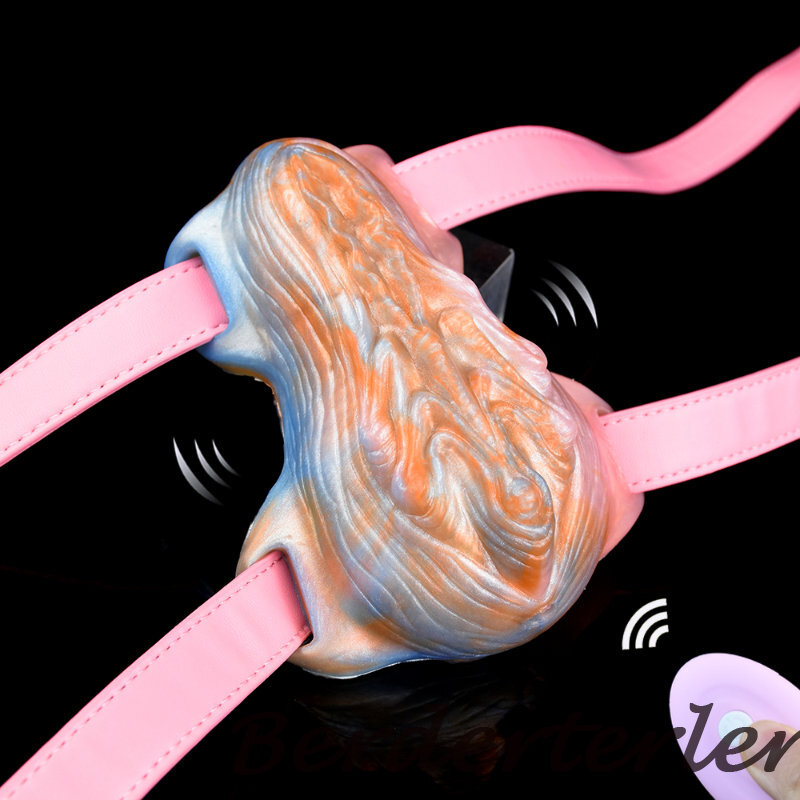 Realistic Textured Silicone Sex Grinder Strap Vibrator Women Fantasy Masturbator