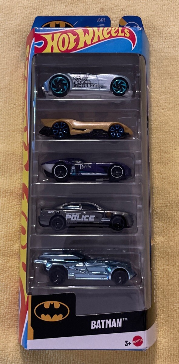 Hot Wheels 2025 Batman 5 Pack Mr. Freeze Gold Batmobile-Purple