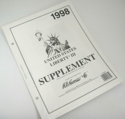 Harris 1998 Liberty III Stamp Album Supplement US Postal Stationery 5HRS93 NOS