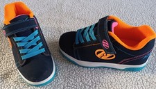 Heelys Dual Up Shoes Youth 3 Blue Orange Pink White Y3 Heely's Skate Roller