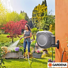 Garden Hose Reel Box Automatic Wall Mounted Retractable Water Pipe 30m Long