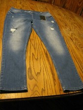 New Women Pants ASOS Blue Jeans Waist 36 Long 30"s Made in Turkey