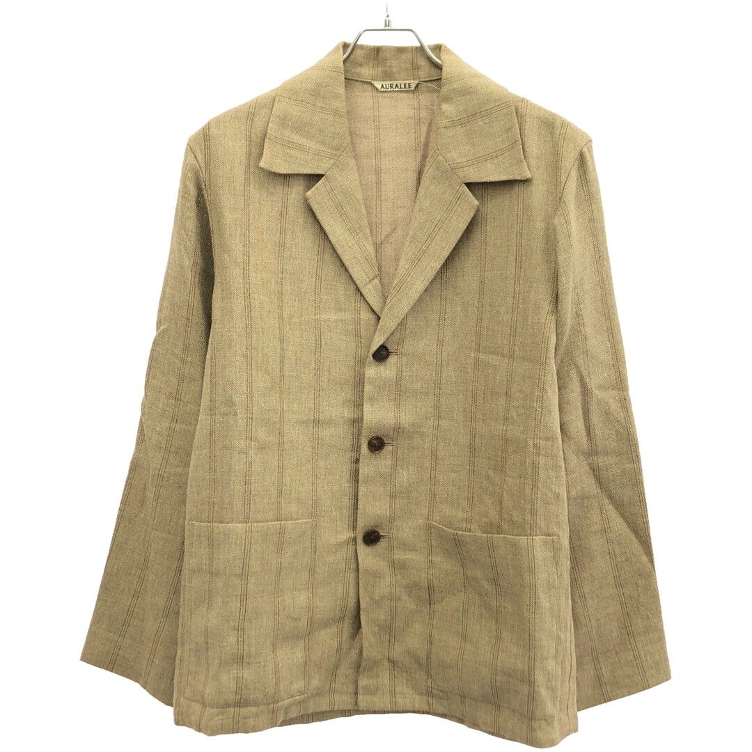 AURALEE 19SS LINEN WOOL SILK SHARK SKIN SHIRTS JACKET A9SB02LW  