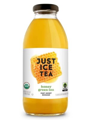 Just Ice Tea Organic Honey Green 16 Fl Oz