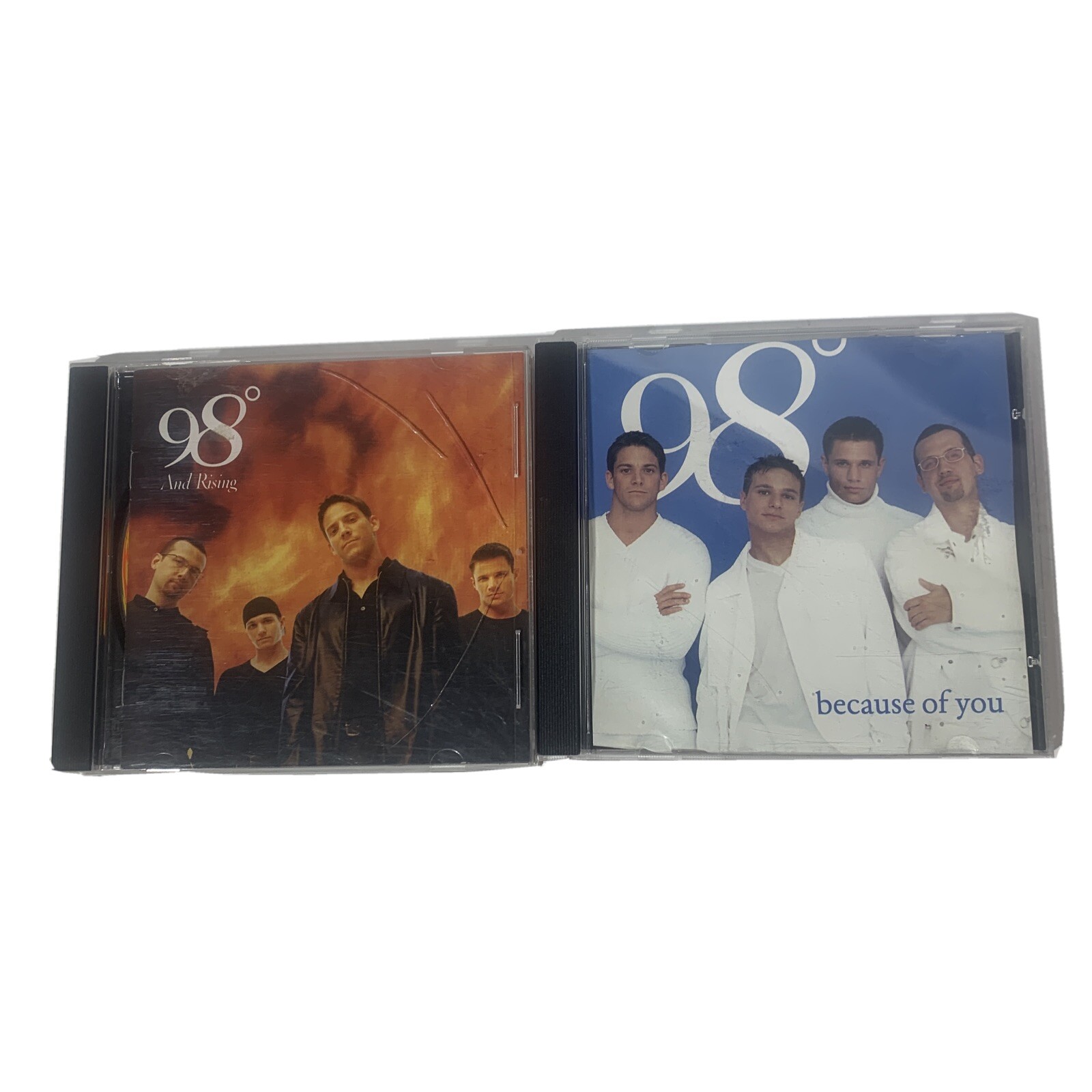 Lot Of 2 CDs 98 Degrees And Rising 1998 & 98 Degrees Because Of You ...