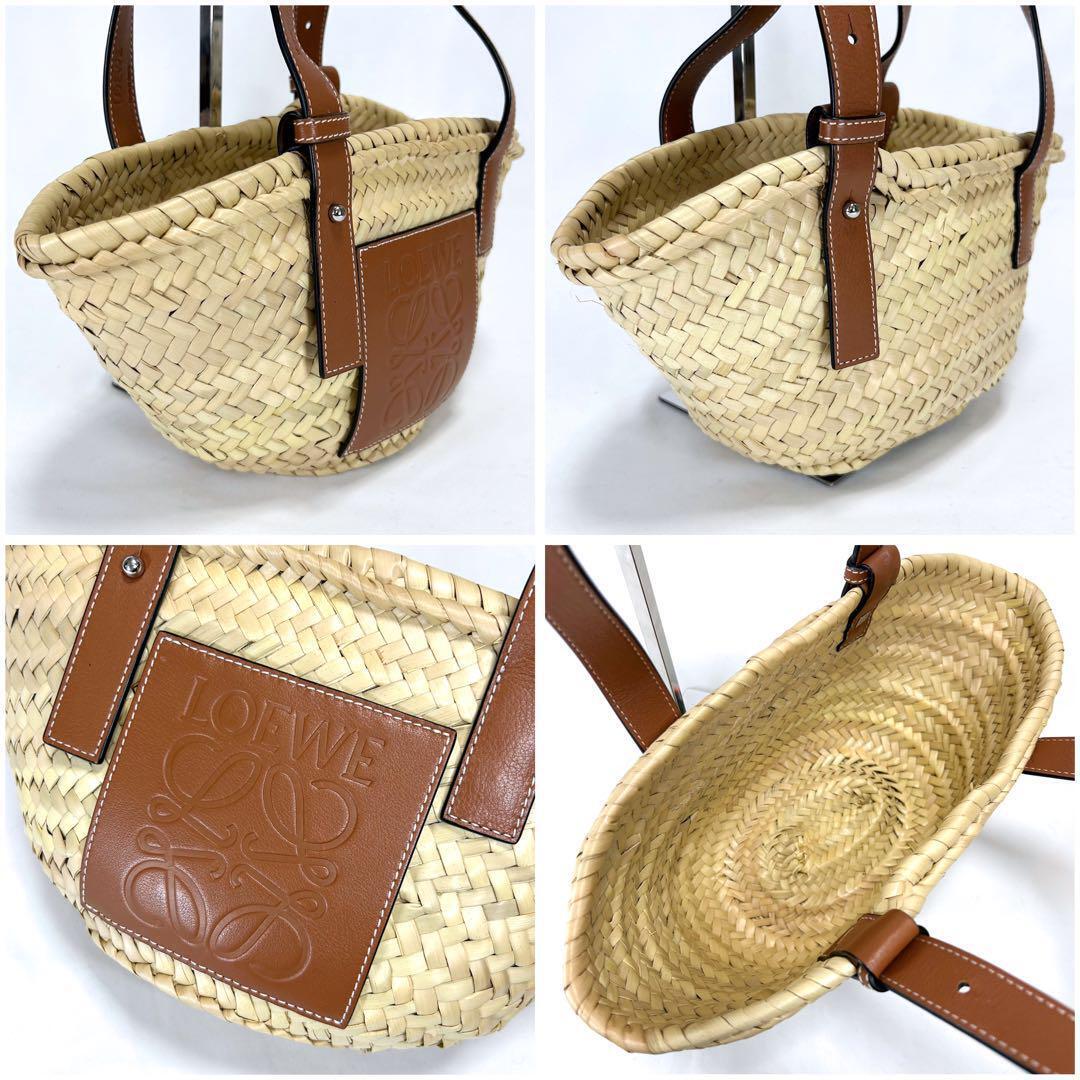 LOEWE Basket Bag Small Tan Leather Tote bag Beige Brown LOEWE Basket Bag Small Tan Leather Tote bag Beige Brown