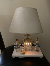 Vintage IRMI Nursery Lamp has a Circus Wagon and Music Box 