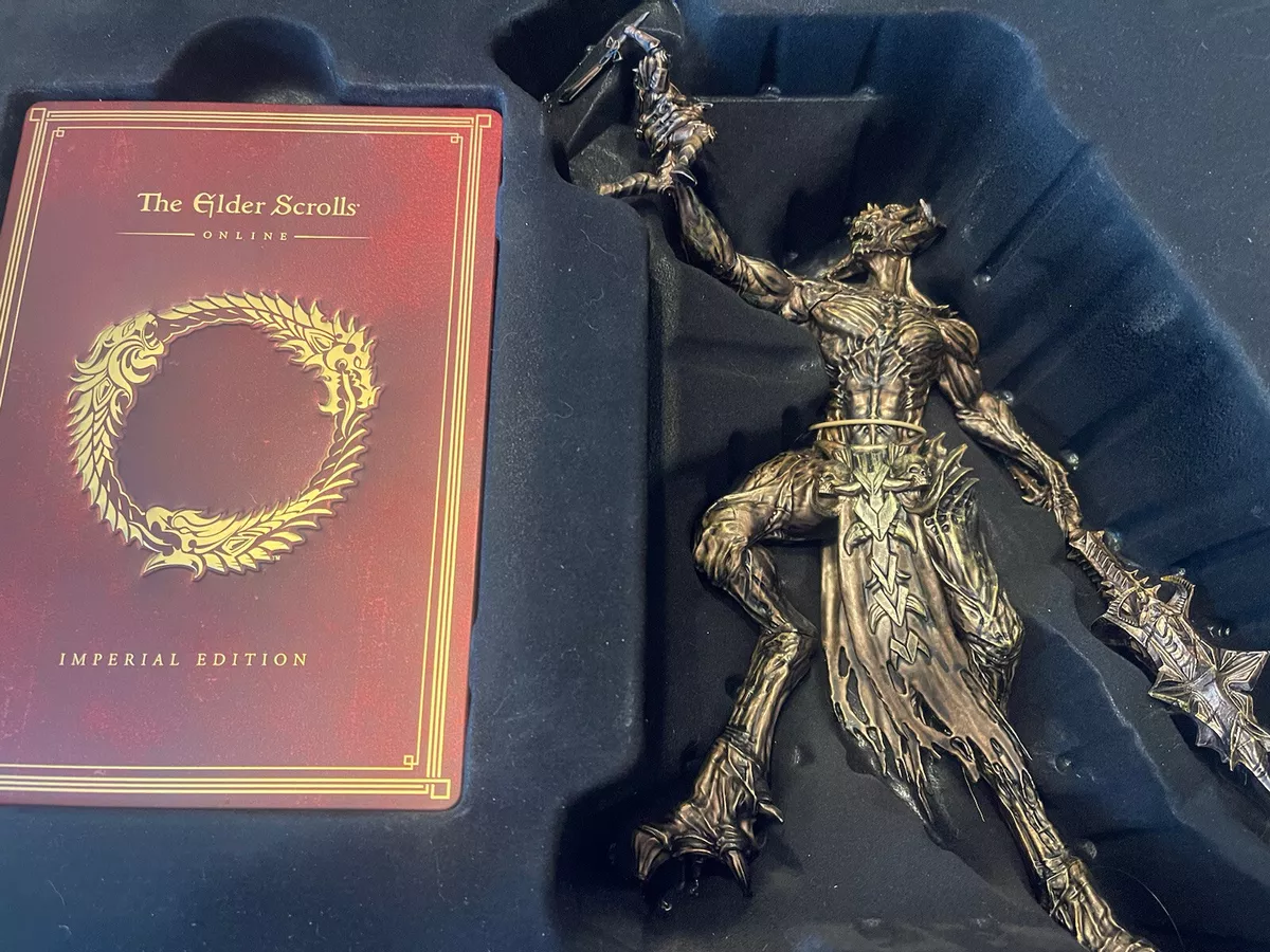 ELDER SCROLLS ONLINE Imperial Edition Steelbook (PlayStation 4 PS4) With  Figure