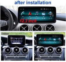 12,3" Android Autoradio CarPlay Navi 8+128GB for Mercedes C/GLC/V/X-Klasse W205