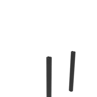 Stehtisch Bartisch Bistrotisch Empfangstisch Bari mit Fußablage 60cm ~ schwarz von