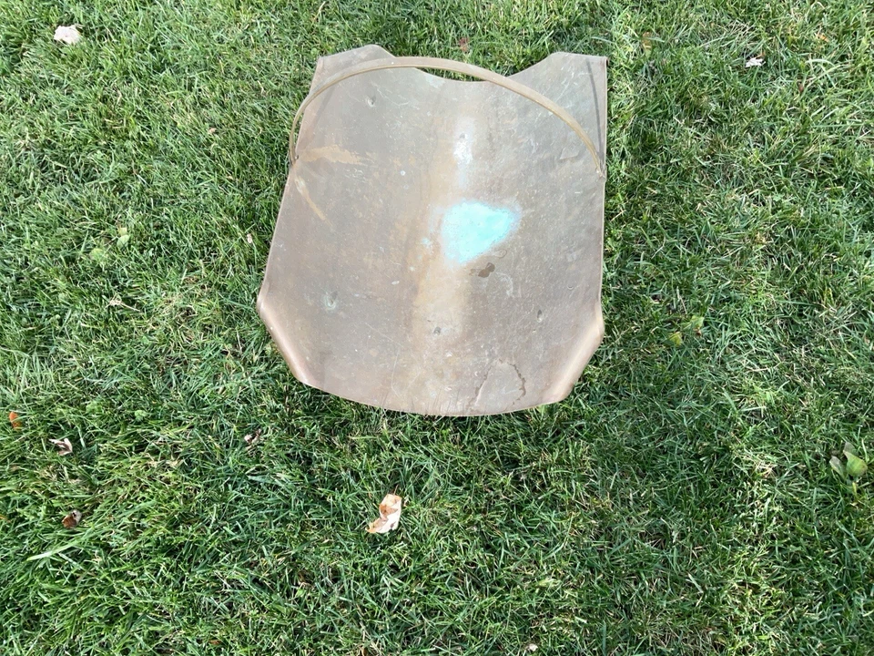 VINTAGE BRASS FIREPLACE LOG CARRIER BASKET, RACK, FIREPLACE TOOL - Image 2 of 2