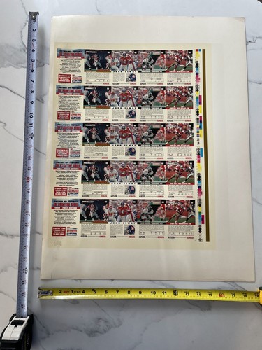 1992 Skybox Primetime NFL Uncut Sheet National Convention (3500 made) ELWAY/RICE - Picture 3 of 7