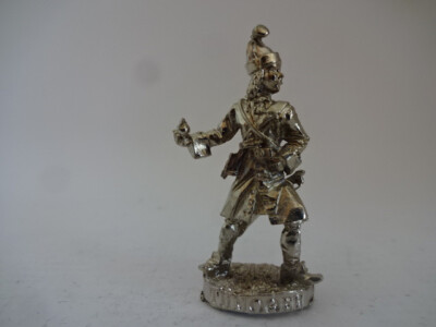 EU Metallfigur / Schlacht bei Poltawa / Chrom / Nr. 410 04 / ca 40 mm groß