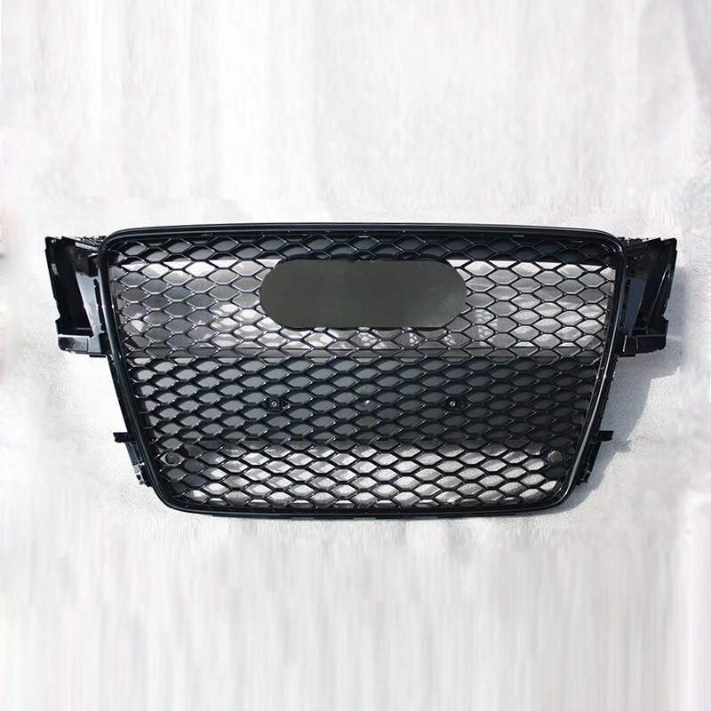 For Audi A5 S5 B8 2009 2010 2011 Honeycomb Front Bumper Grille RS5 Style Grill Foto 3 de 4