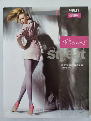 Fiore Petronela Fashion Tights 40 Den Size 4 Color Light Grey