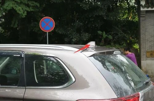 2013-2020/Para/Mitsubishi Outlander Coche Marrón Aleta de Tiburón Antena Cubierta Aérea Borde Foto 3 de 4