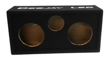 DeeJay LED CHUCHERA6BLACK Speaker Box For 1 Tweeter 3-5/8" & 2-Woofers 6.5"