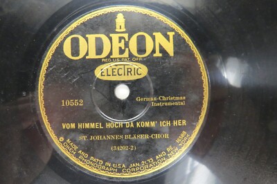 St. Johannes Blaser-Chor - ODEON 10552 - GERMAN, CHRISTMAS - Vom Himmel Hoch Da
