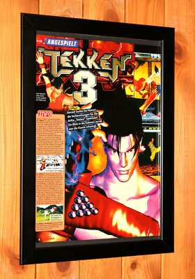 1998 Tekken 3 PlayStation Arcade game Vintage Promo Small Poster