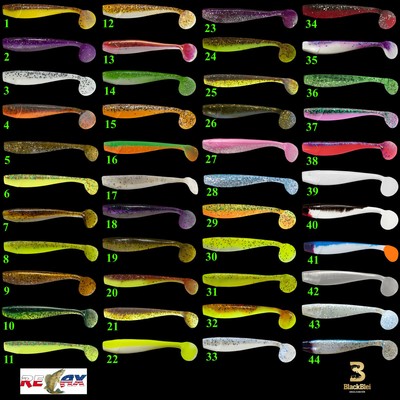 10 Gummifische Relax Kopyto 4 King Shad 12cm 0,98€/St. NEU !!!! Set 44