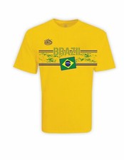 Brazil T Shirt For Men Color Yellow Short Sleeve