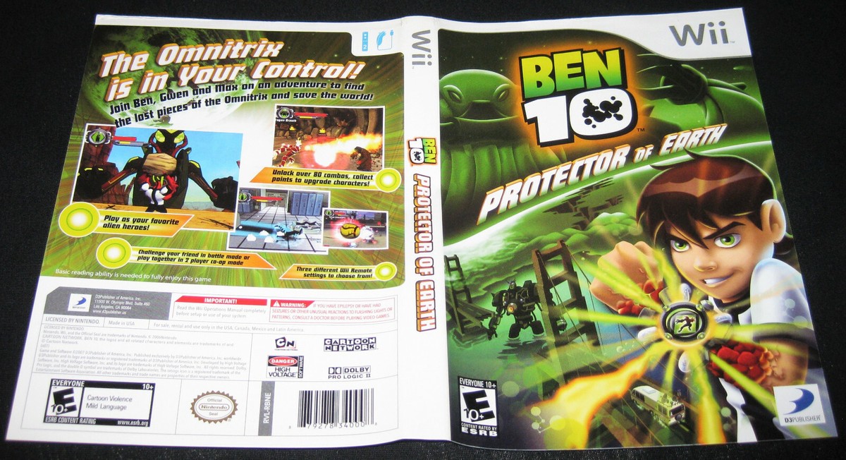 Ben 10: Protector of Earth Cover Art Only (Nintendo Wii)