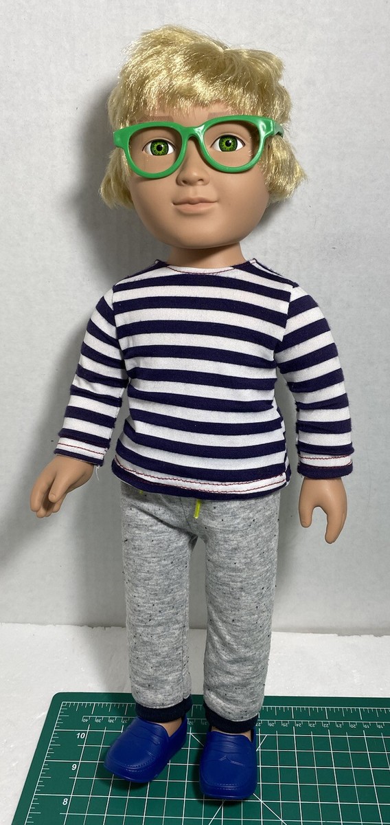 Courtesyhonda 18 Inch Doll Blonde Hair Blue Eyes Citi Toy Boy Doll