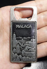 Vintage Malaga Bottle Opener Country - Stamped Magnet Souvenir - Made in Spain