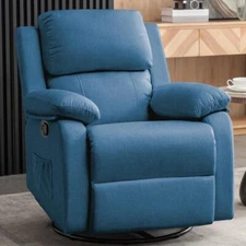 Swivel Rocker Recliner Chair for Adults Rocking Single Sofa Living Room Nursery