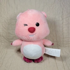 Miniso Zanmang Loopy Plush Pororo Little Penguin 10" Pink Beaver Stuffie Plushie